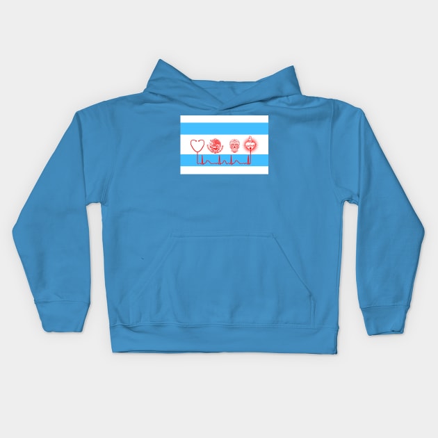 chicano nurse Kids Hoodie by The Losers Club